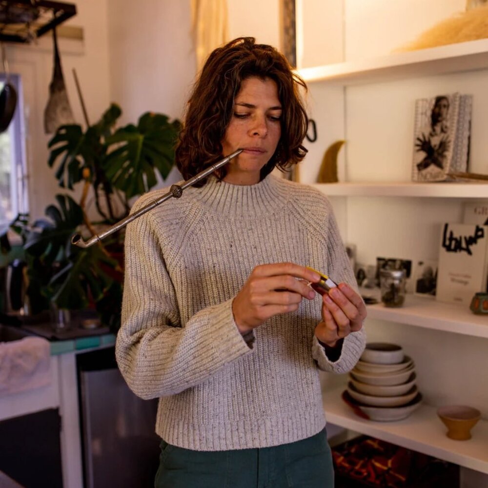 Mollusk Surf Shop - Teddy sweater, wool blend - XS oatcake